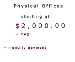 Physical Office starting price